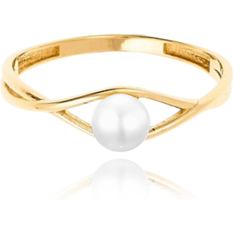 OLIVIE MINET Zlatý prsten s přírodní perlou Au 585/1000 67421032