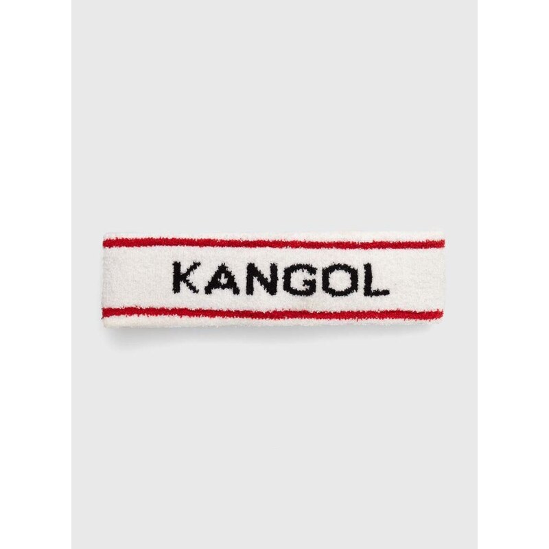 Čelenka Kangol K3302ST-WHITE/CIAN, biela farba