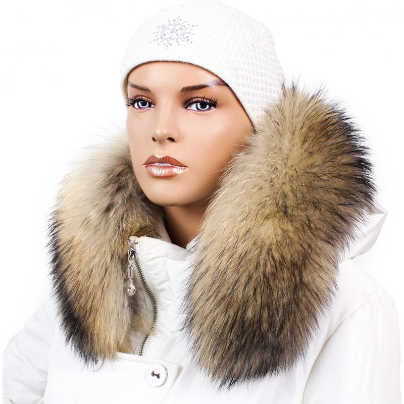 Sikora Kožušinový lem na kapucňu - golier medvedíkovec M 44/56 (70 cm) 47428489