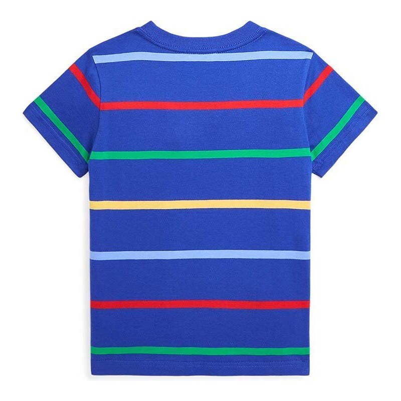 Detské bavlnené tričko Polo Ralph Lauren vzorovaný