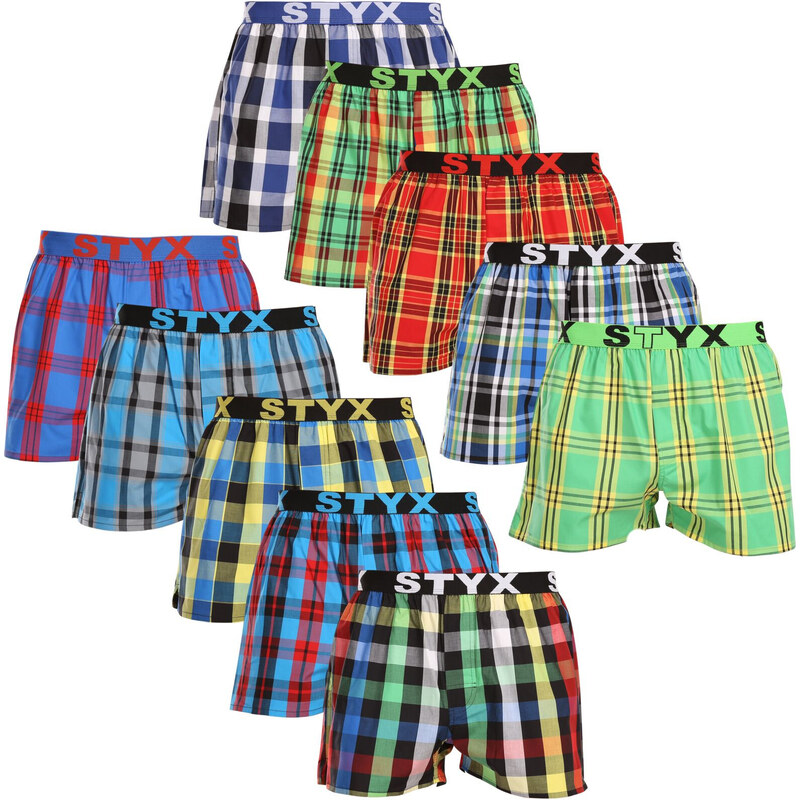 10PACK pánske trenky Styx športová guma (10B111234567890) 47430544