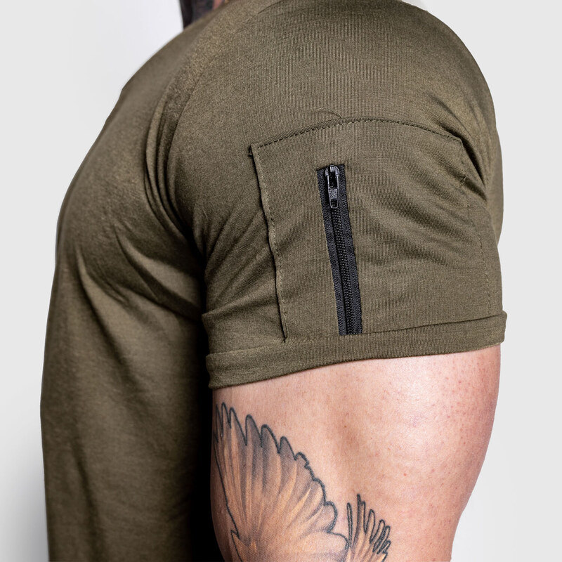 Pánske tričko Iron Aesthetics Stylish, vojenská zelená