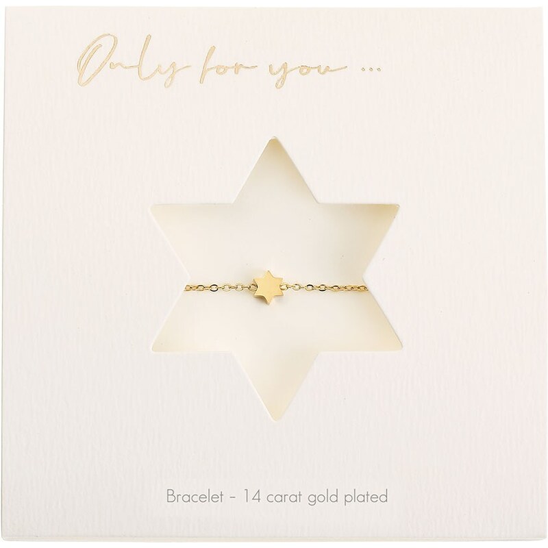 Ligot Náramok z chirurgickej ocele hviezda pozlátený 47452955