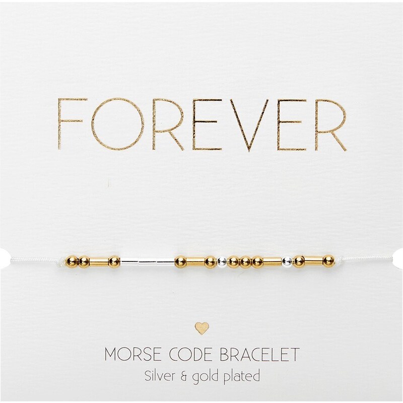 Ligot Náramok z chirurgickej ocele morseovka- Forever 47452963