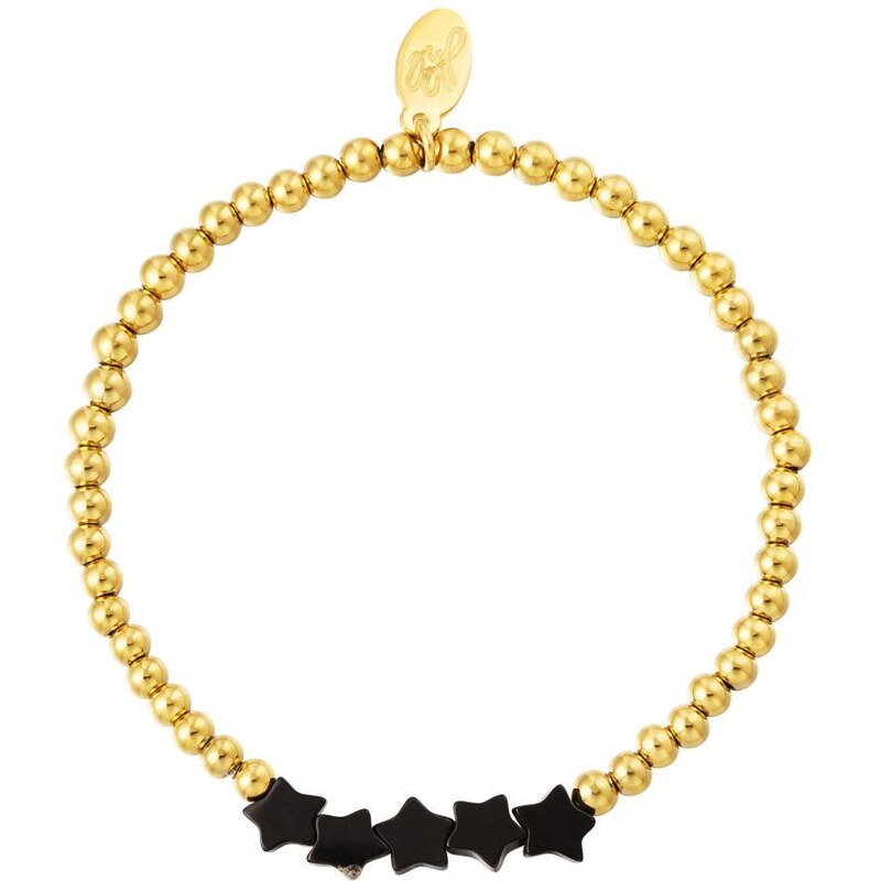 Ligot Pozlatený náramok z chirurgickej ocele hviezdy 47457576