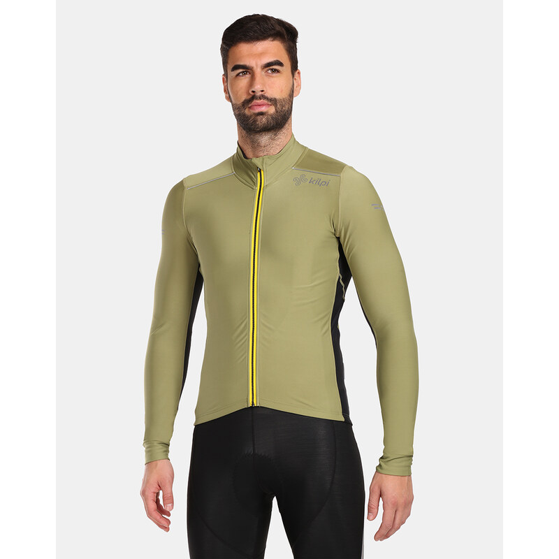 Pánsky cyklistický dres s dlhým rukávom Kilpi CAMPOS-M zelená 47458352
