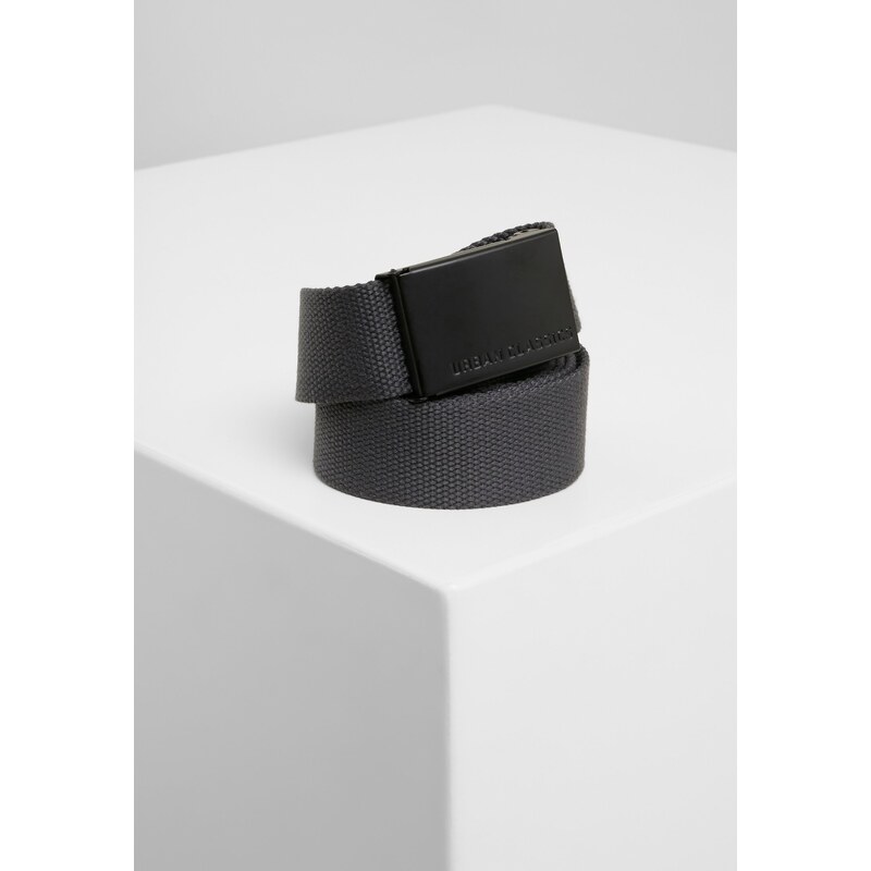 Urban Classics Canvas belts charcoal/black 50682038