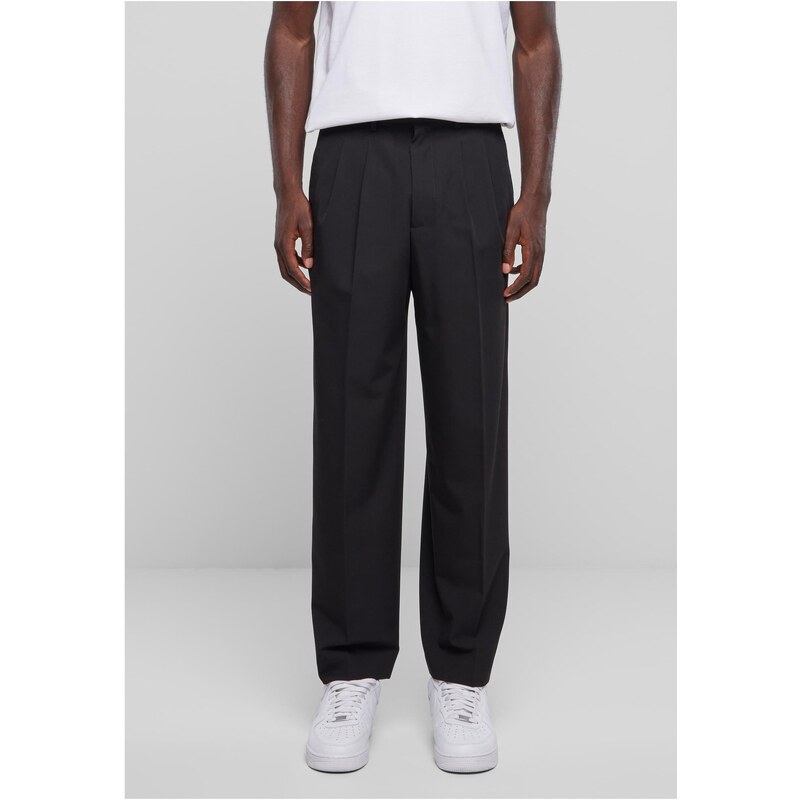 Urban Classics Mens Wide Fit Trousers - Black 56521608
