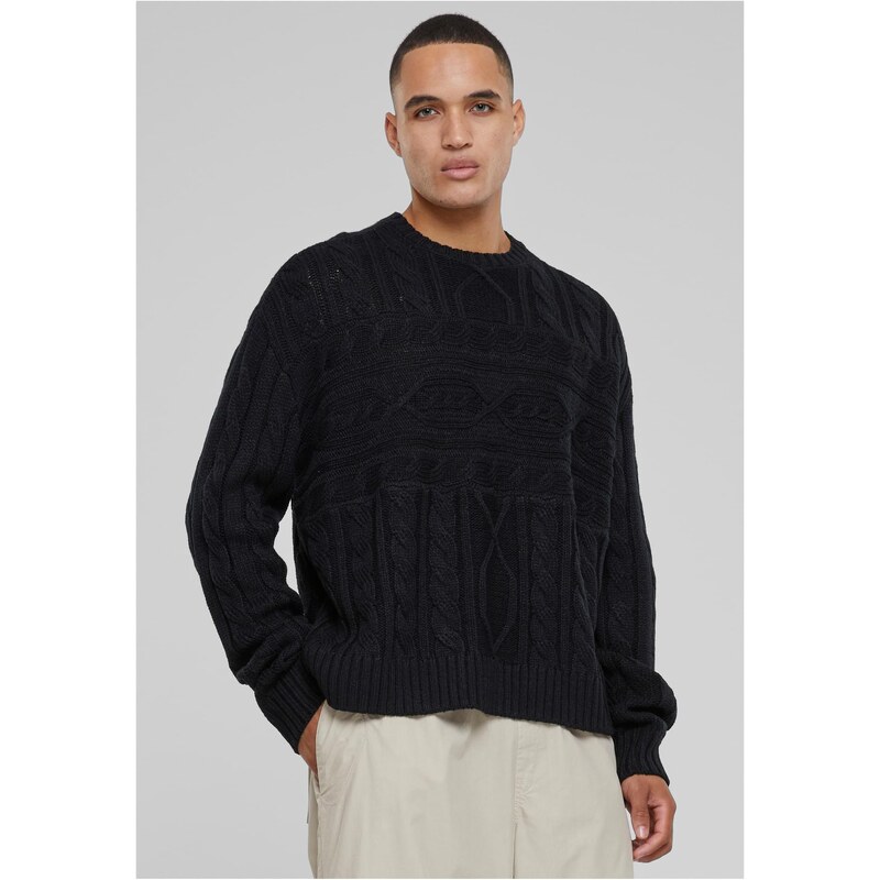 Urban Classics Mens sweater Set In Boxy black 57100867