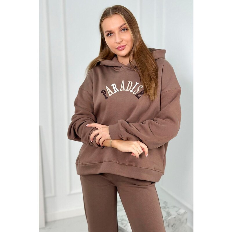 MladaModa Bavlnená tepláková súprava s vyšívaným nápisom Paradise 46952288