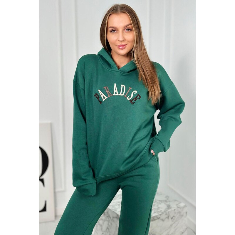 MladaModa Bavlnená tepláková súprava s vyšívaným nápisom Paradise 46952284