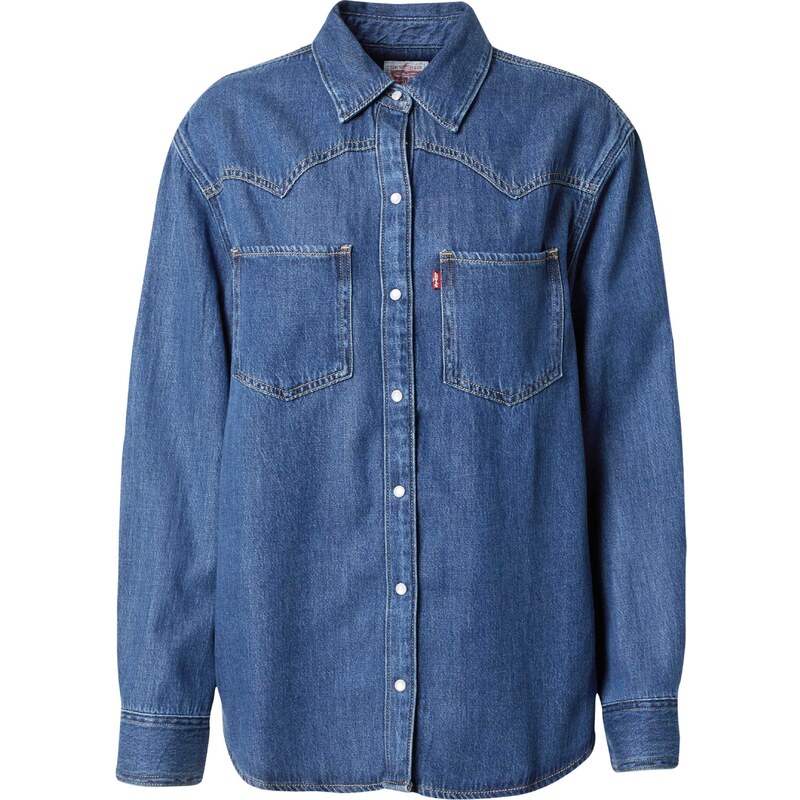 LEVIS Blúzka Teodora Western Shirt modrá denim 57248838