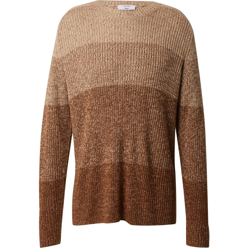 DAN FOX APPAREL Sveter Elia hnedá / kapučíno / svetlohnedá 54262720