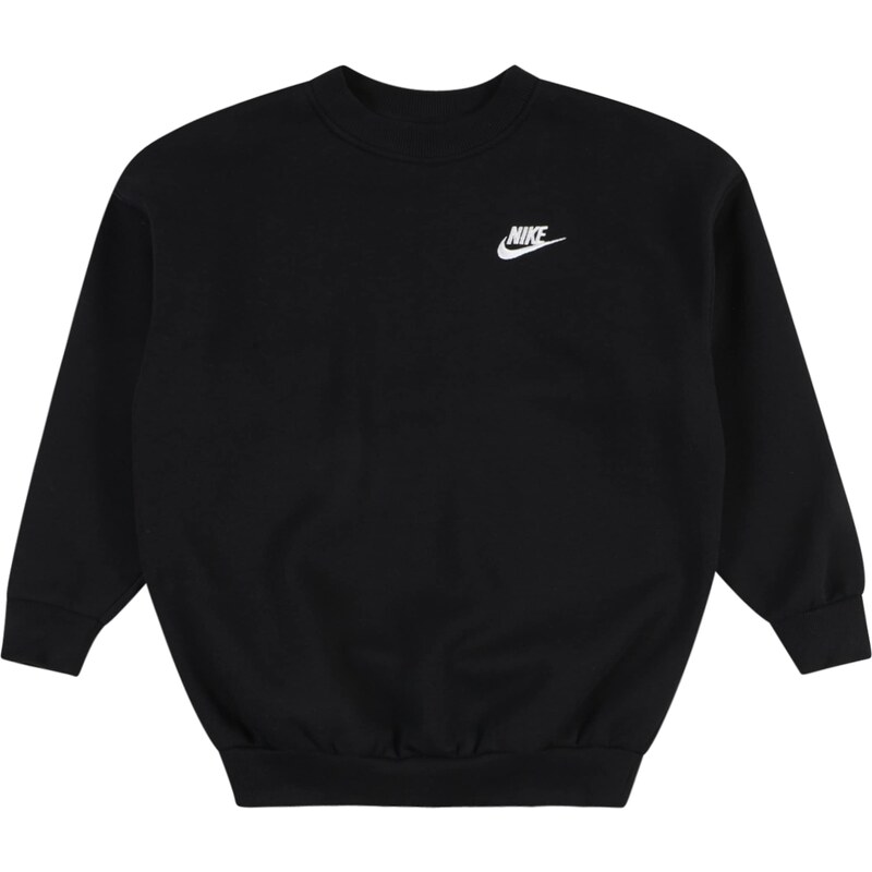 Nike Sportswear Mikina Club Fleece čierna / biela 47508740
