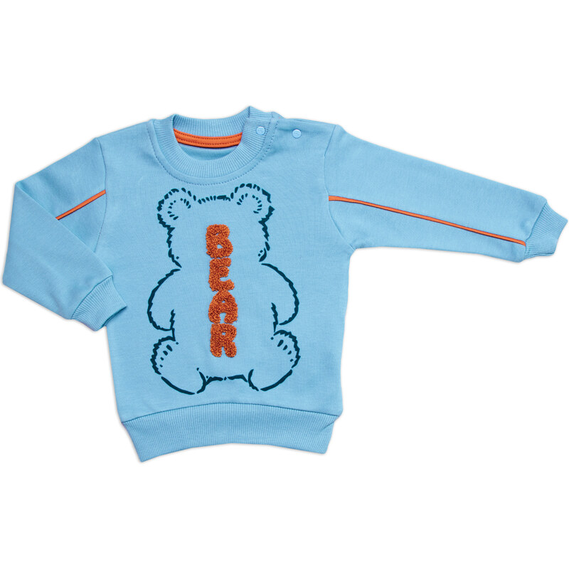 Baby Little Star Tepláková súprava Bear 2D, bavlna, modrá