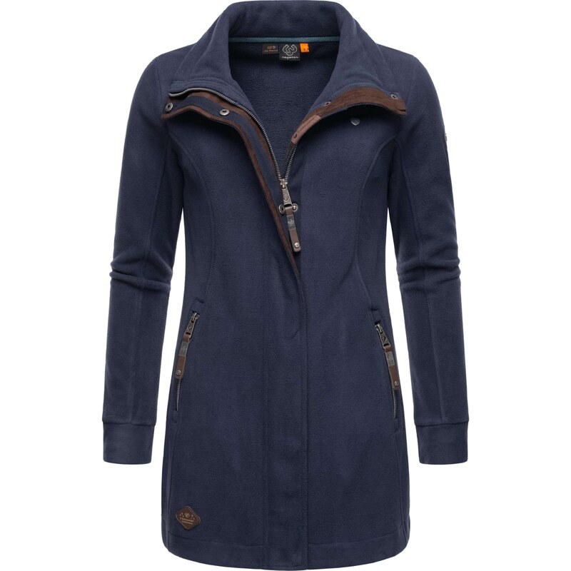 Ragwear Flisová bunda Letrice námornícka modrá / hnedá 54267368