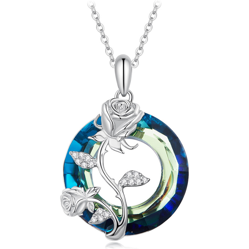 Royal Fashion strieborný náhrdelník Ruže lásky 54945902