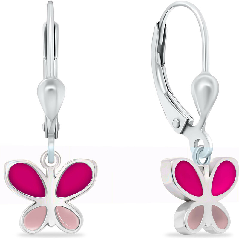 Brilio Silver Slušivé strieborné náušnice Motýliky EA1003W 66591818