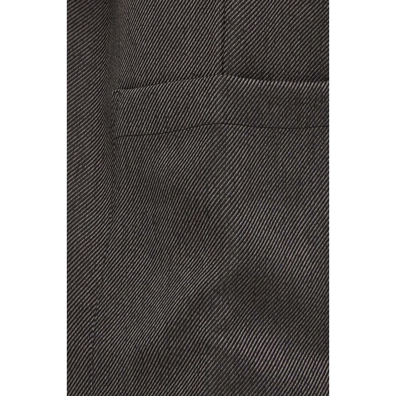 Nohavice Gestuz dámske,šedá farba,široké,vysoký pás,10908574