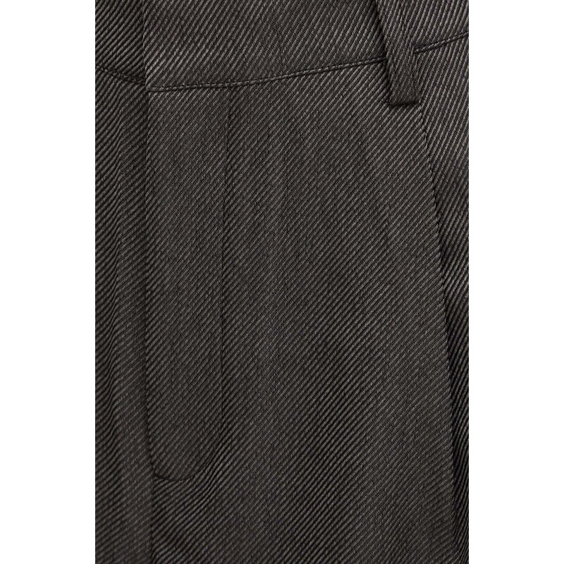 Nohavice Gestuz dámske,šedá farba,široké,vysoký pás,10908574
