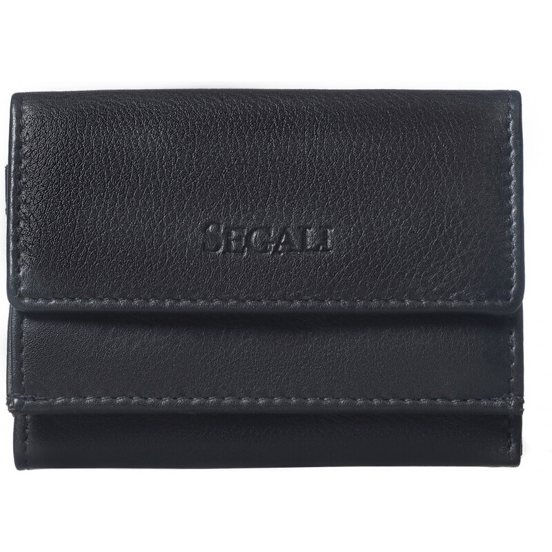 SEGALI Dámska kožená peňaženka 1756 black 66581808