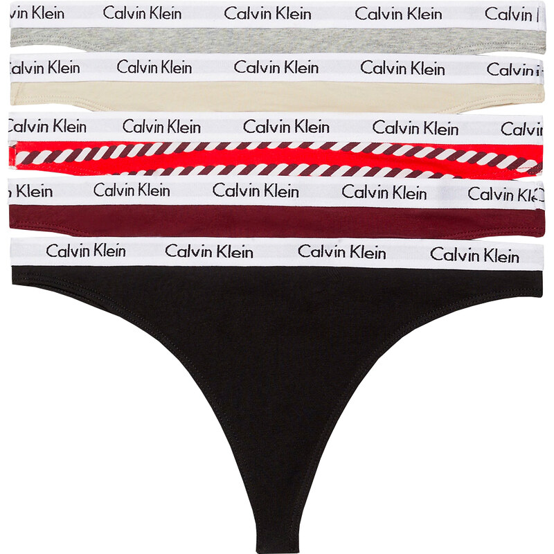 CALVIN KLEIN - tangá 5PACK cotton stretch signature comfort color combo - limited edition