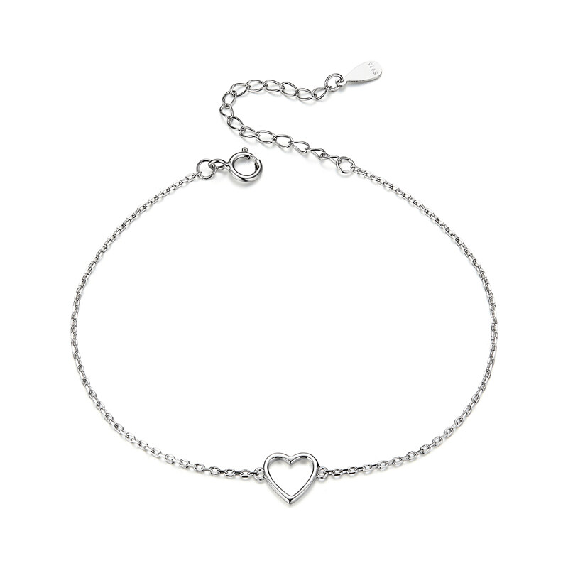 Ligot Strieborný náramok srdce 47599324