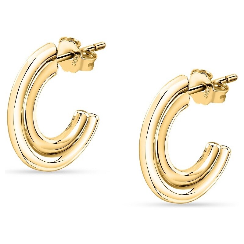 Morellato Slušivé pozlátené kruhové náušnice Capsule By Aurora SANB02 66585382