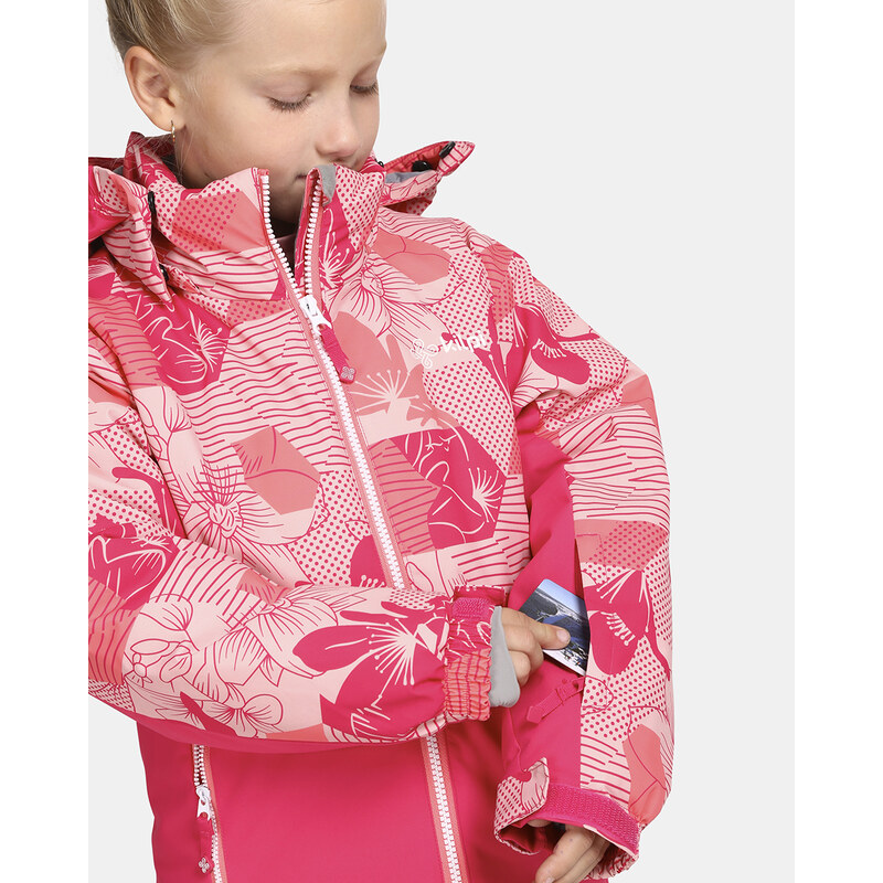 Dievčenská lyžiarska bunda Kilpi SAMARA-JG ružová