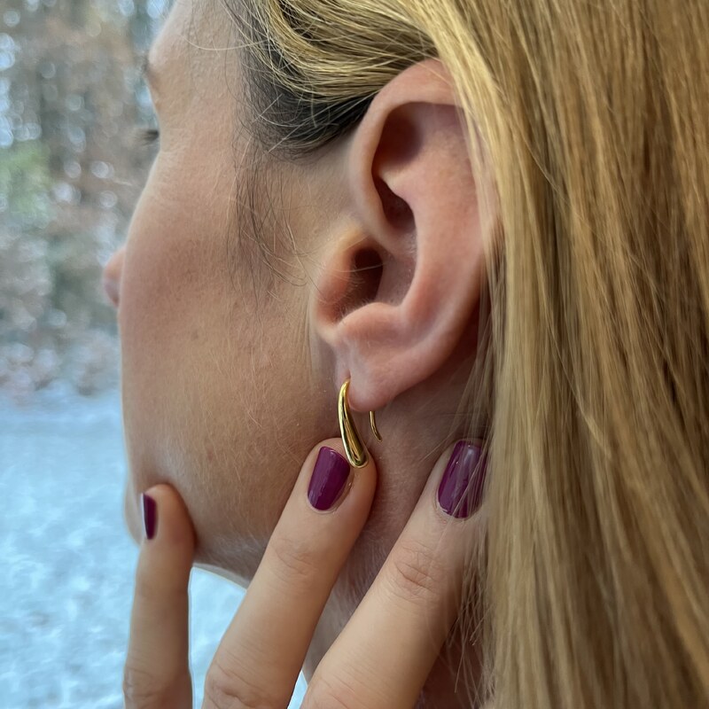 MAJYA Strieborné náušnice MYRIAM pozlátené 10461 64581773