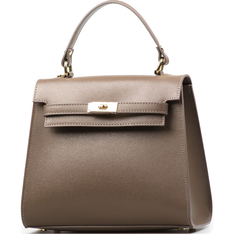 Blaire Kožená kabelka Lavinia fango 64987748