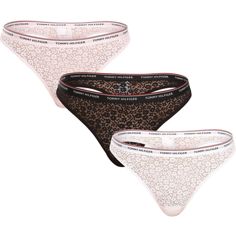 3PACK dámske tangá Tommy Hilfiger viacfarebná (UW0UW04896 0SK) 47607903