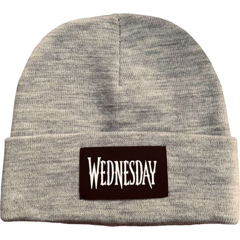 Dievčenská čiapka Wednesday - pletená