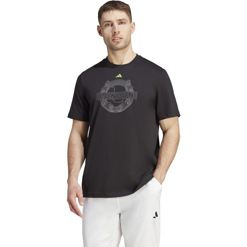 adidas Performance adidas AEROREADY Tennis Graphic T-Shirt BLACK 47609911