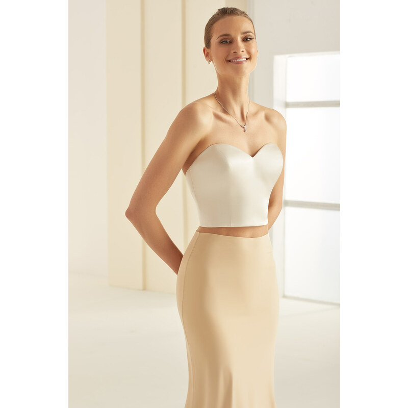 Bianco Evento Saténový zoštíhľujúci korzet pre nevestu 48821032