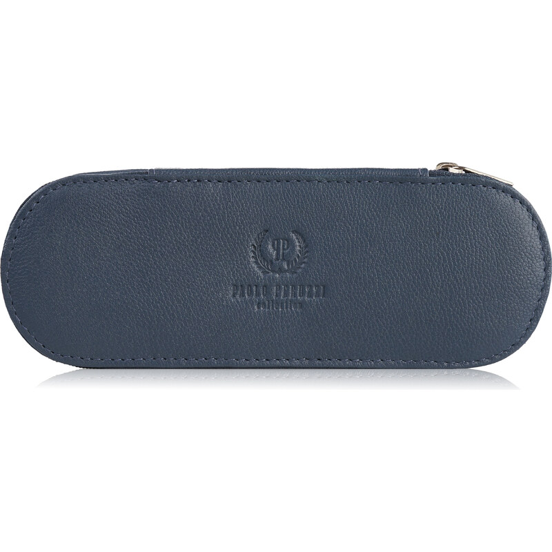 PAOLO PERUZZI Dámske kožené puzdro na okuliare T-82-DB | modrá T-82-DB 47610537