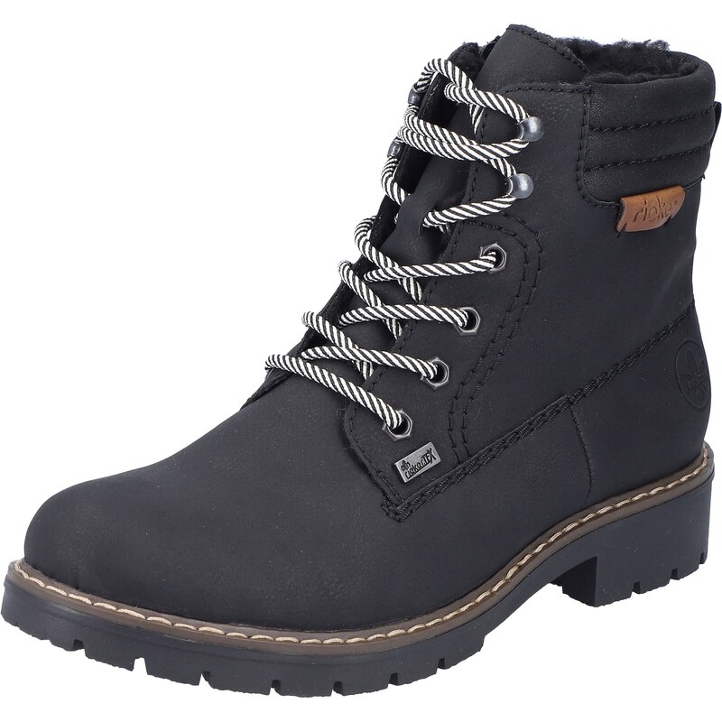 Rieker Šnurovacie členkové čižmy čierna 47642982