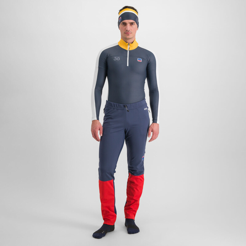 Sportful ANIMA APEX nohavice galaxy blue/red 58443866