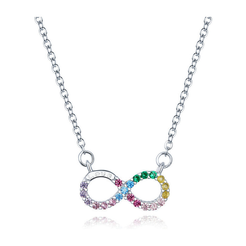 Ligot Strieborný náhrdelník symbol nekonečna 47631406