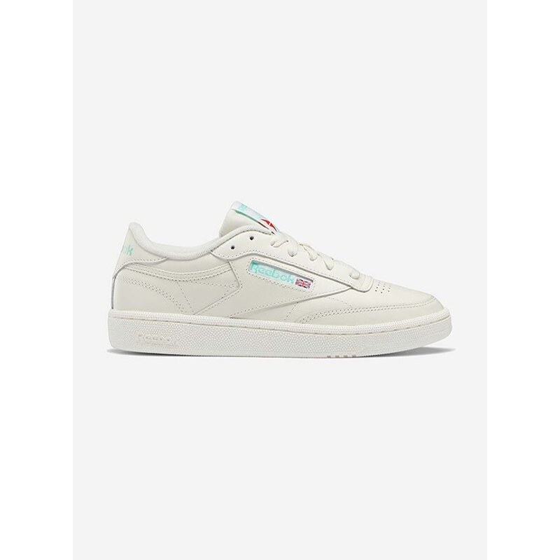 Kožené tenisky Reebok Classic Club C 85 HQ0947-cream, béžová farba