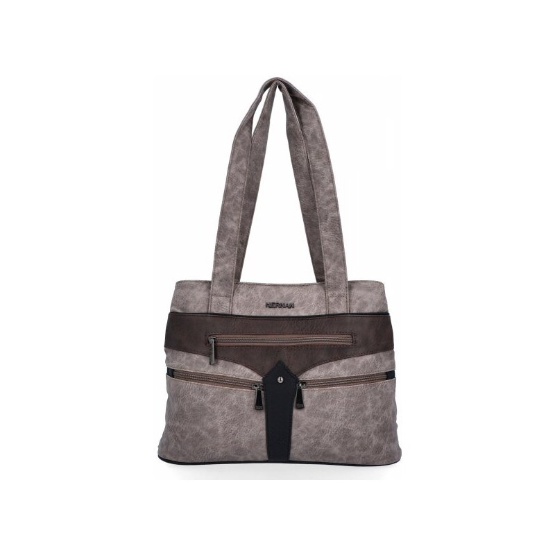 Dámská kabelka shopper bag Hernan zemitá 8006-1 65176835