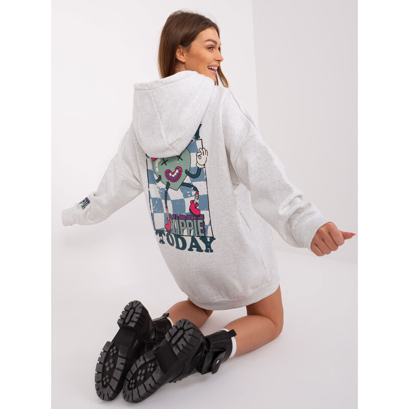 Factory Price Sweatshirt-D10606BA02406D2-light gray 64787678