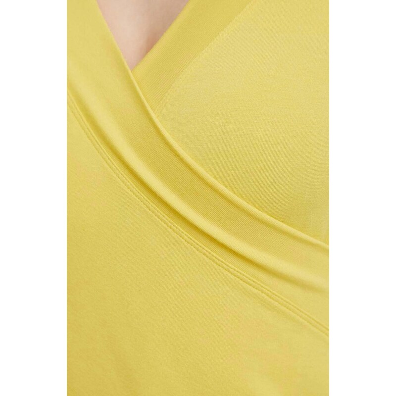 Blúzka Lauren Ralph Lauren dámska,žltá farba,jednofarebná,200831571
