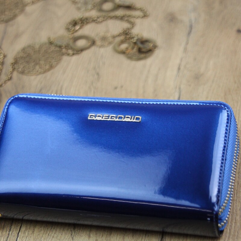 Dámska kožená púzdrová peňaženka modrá - Gregorio Luziana modrá