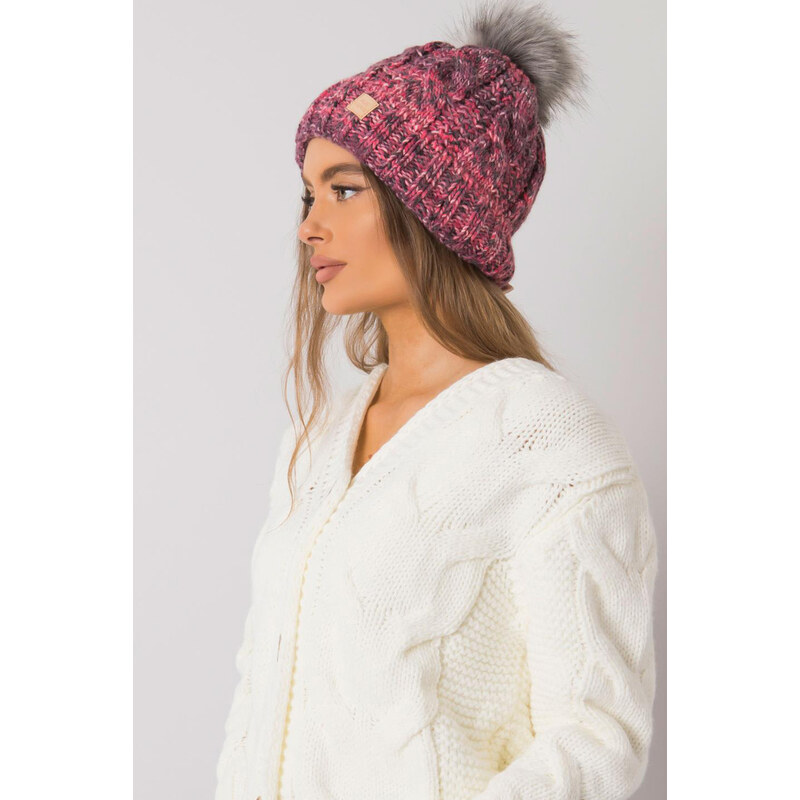 Glara Farebná čapica na zimu z vlny 47635654
