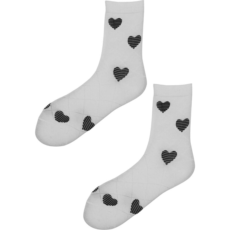 Love&Fun Love a Fun ponožky so srdiečkami dámske - 5 párov