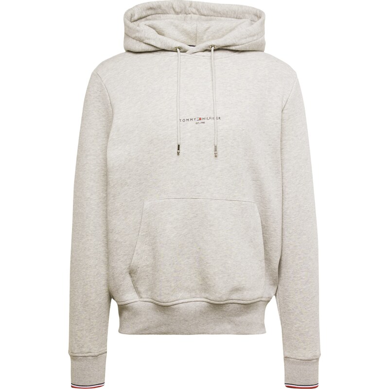 TOMMY HILFIGER Mikina tmavomodrá / sivá melírovaná / červená / biela 65966301