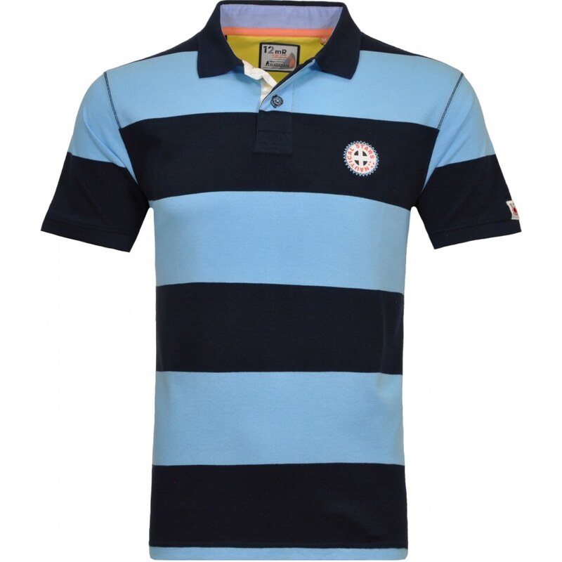 Pánska modrá pruhovaná polokošeľa RAGMAN 47634983