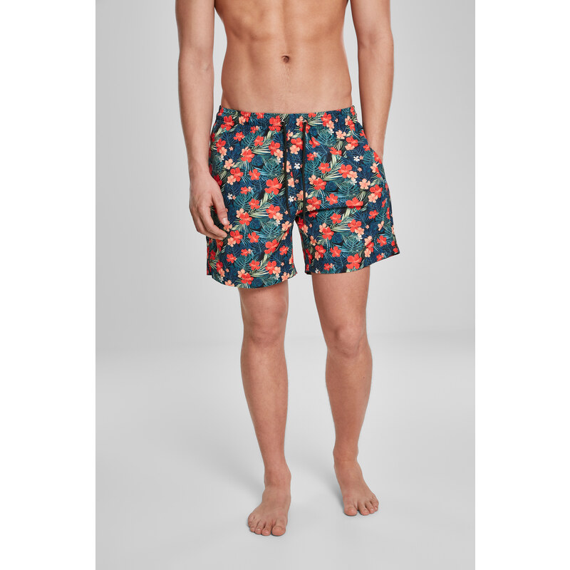 Urban Classics Pánske plavky s tropickým vzorom 50649274