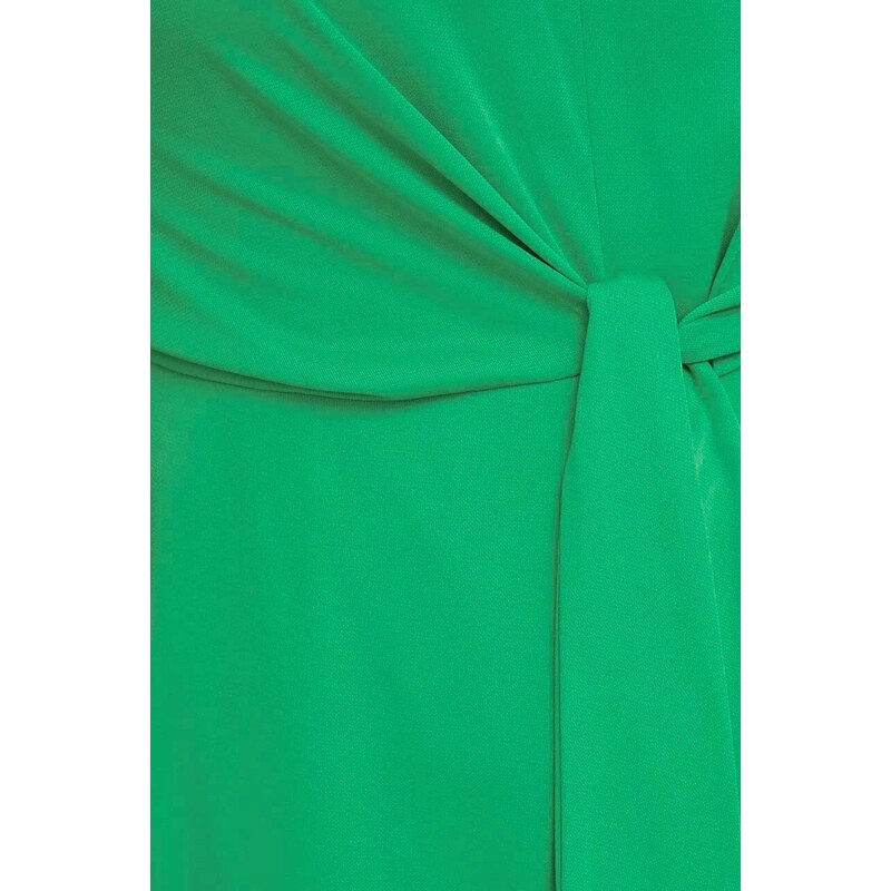 Šaty Lauren Ralph Lauren zelená farba,midi,priliehavá,250925939